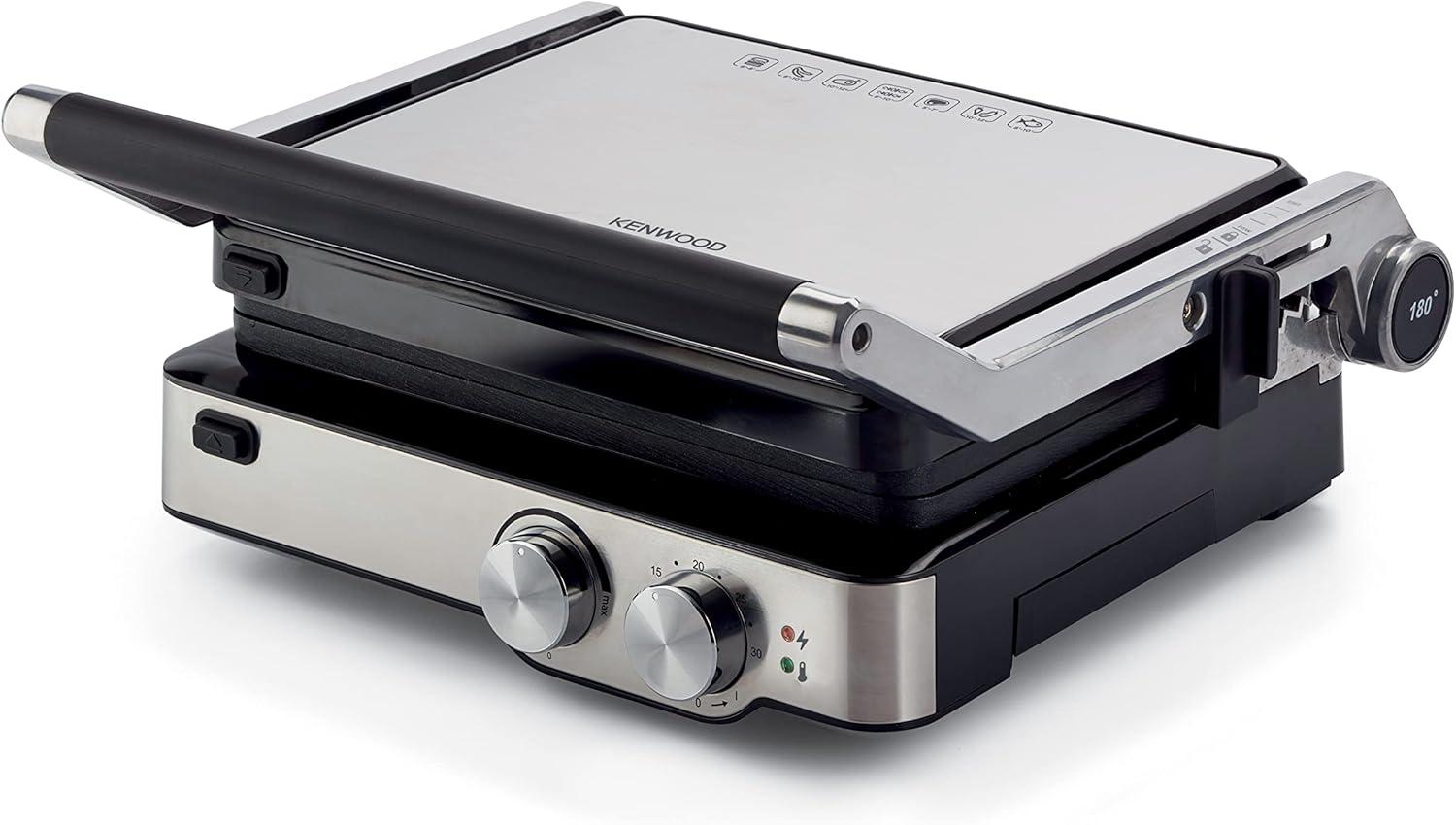Kenwood HGM80.000SS Grill & Toaster – 2000W – Removable Plates