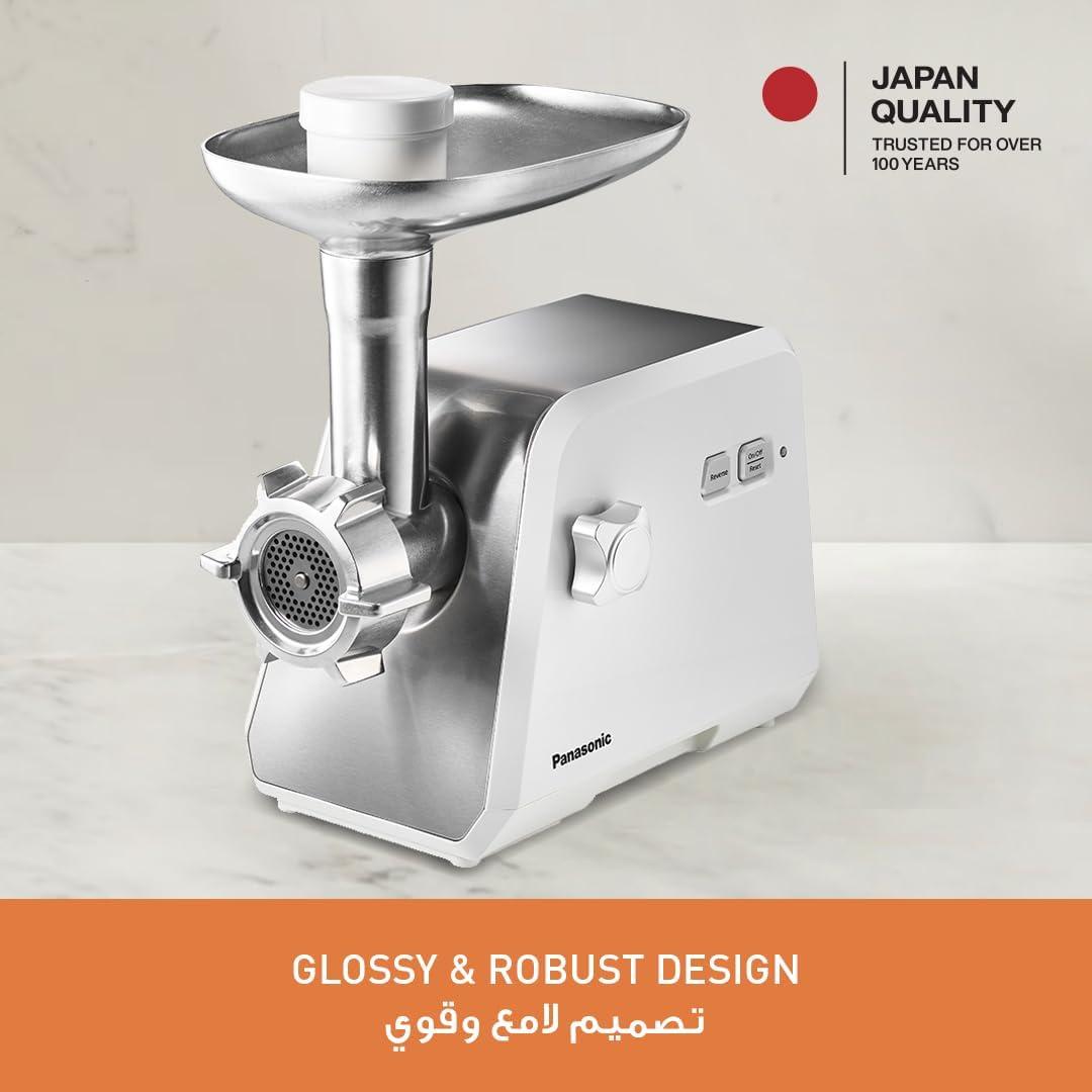 Panasonic MK-GX1711WTZ Meat Grinder – 1700W – Made-in-Japan Blade