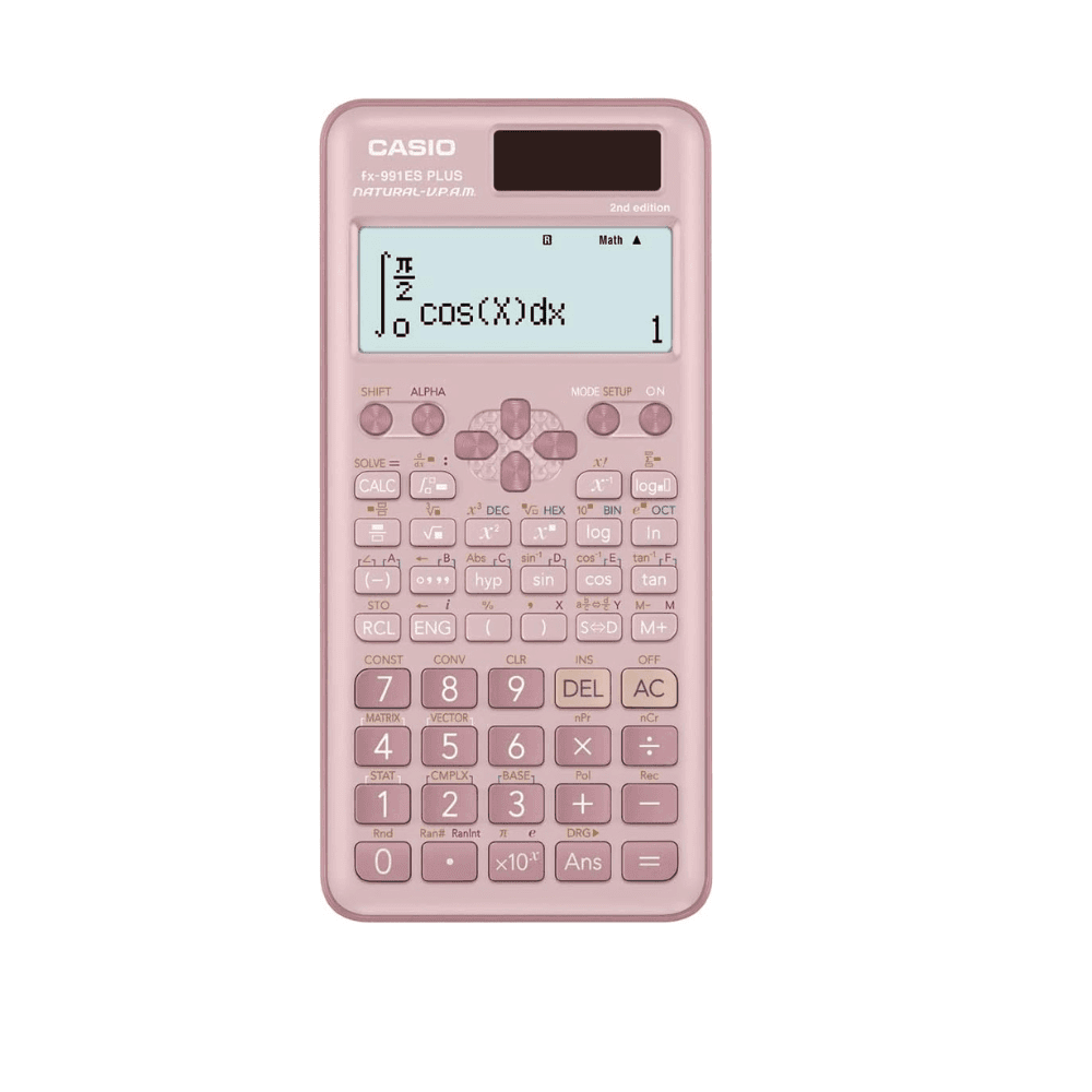 Casio Scientific Calculator FX 991ESPLUS PINK 12 Digits 400+ functions